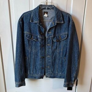 Stonewashed Lee Rider‎ Classic 80s Blue Denim Jacket